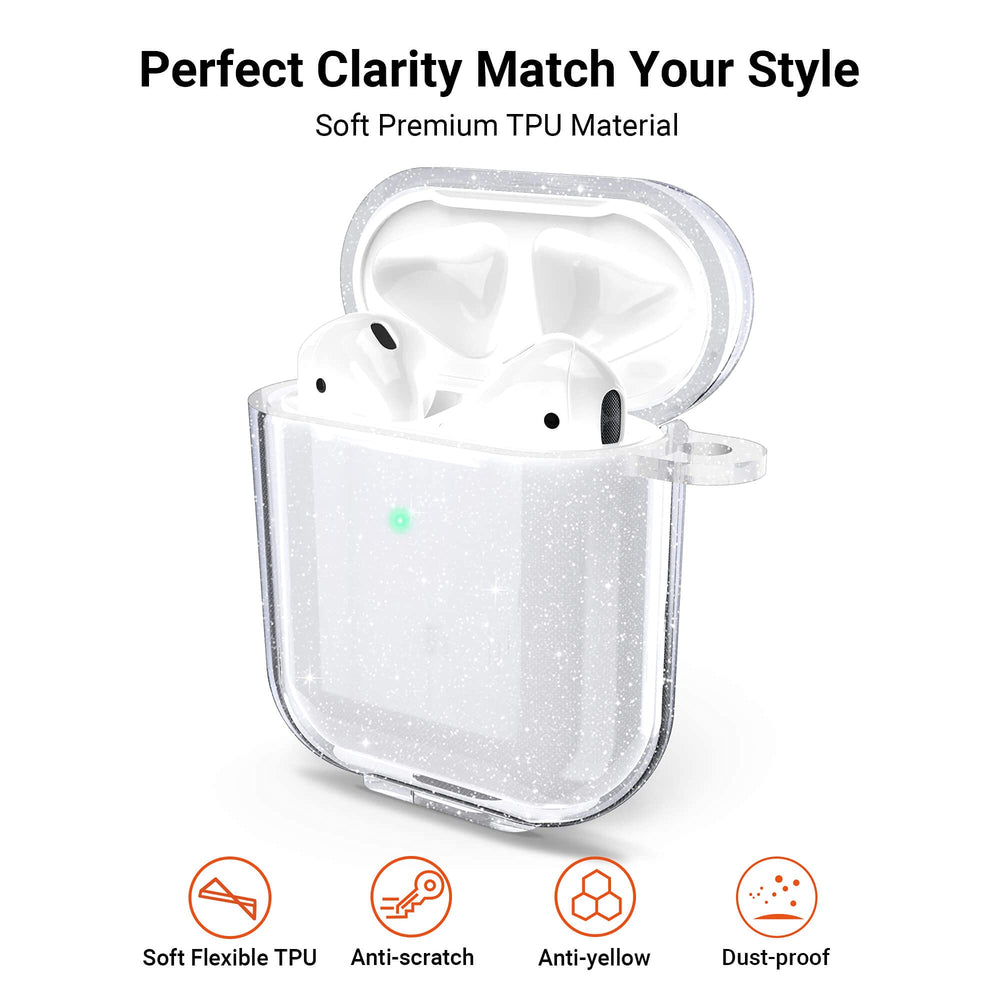ULAK Compatible with Airpods Case Cover Clear, Designed