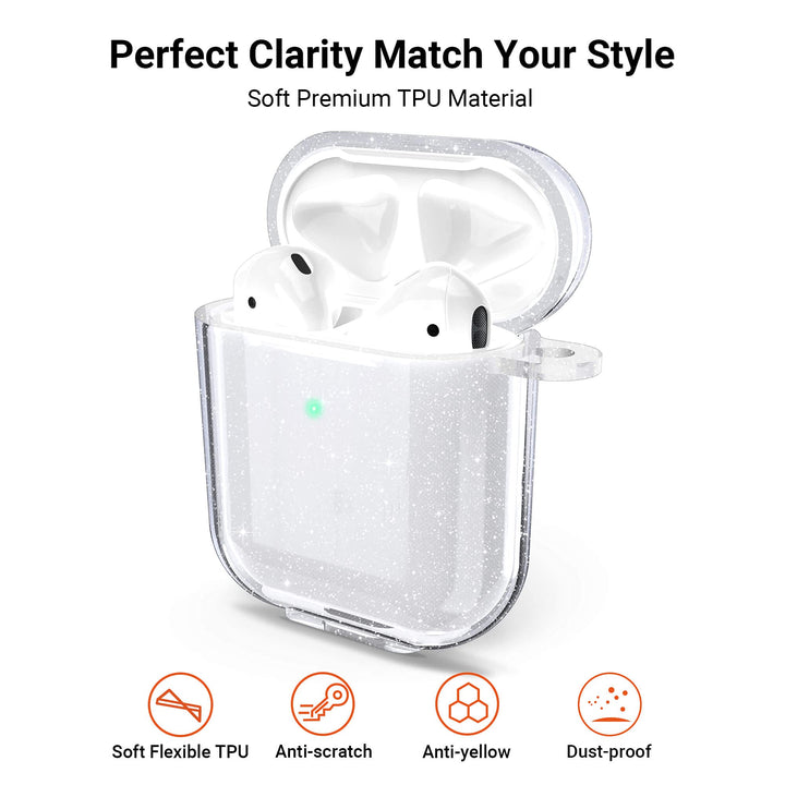 ULAK Compatible with Airpods Case Cover Clear, Designed
