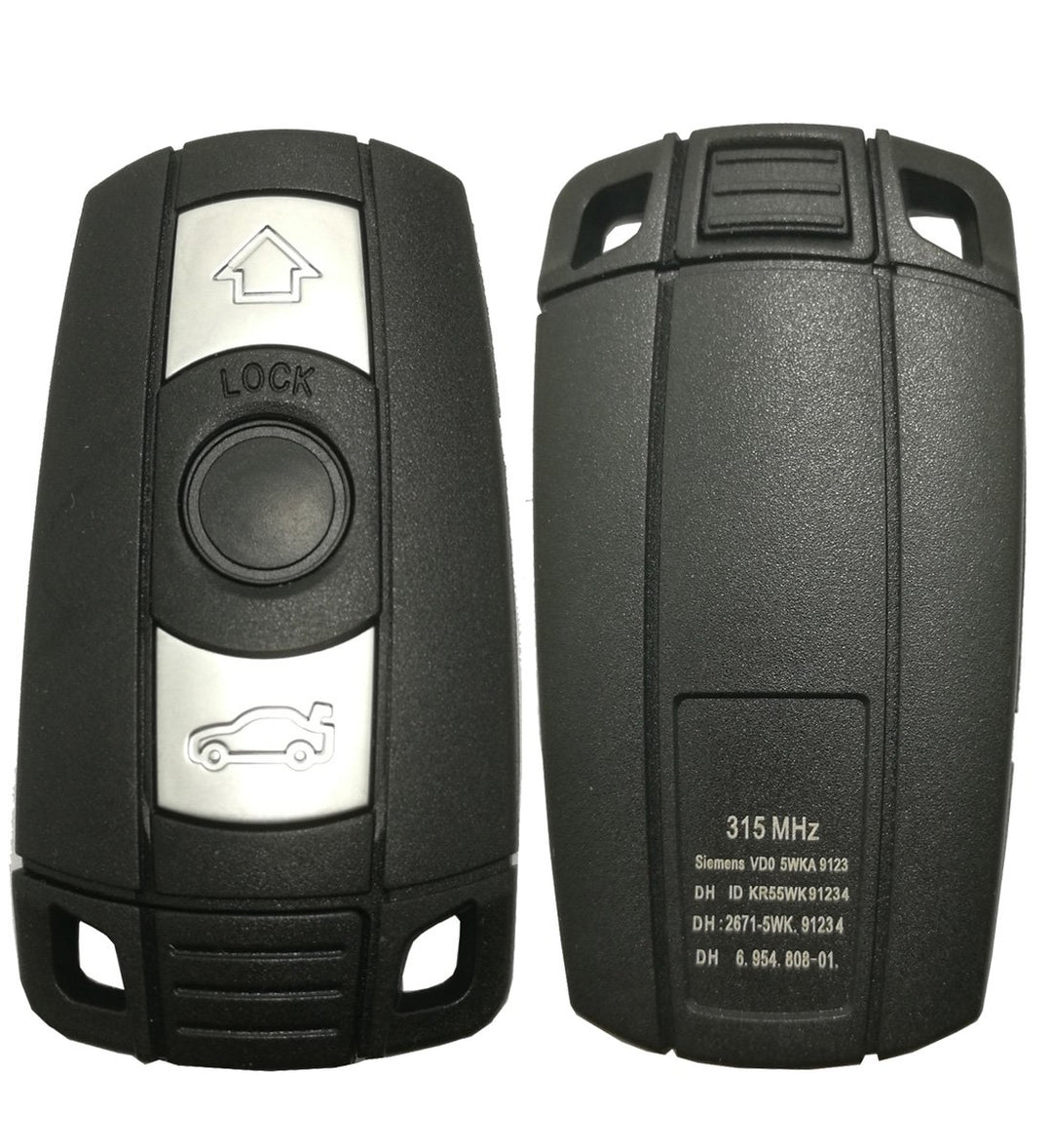 Replacement Key Fob Case Shell Fit for BMW 3 5 Series BMW X5 BMW X6 BMW Z4 Keyless Entry Remote Car Key Fob Cover Casing with Uncut Blade Blank