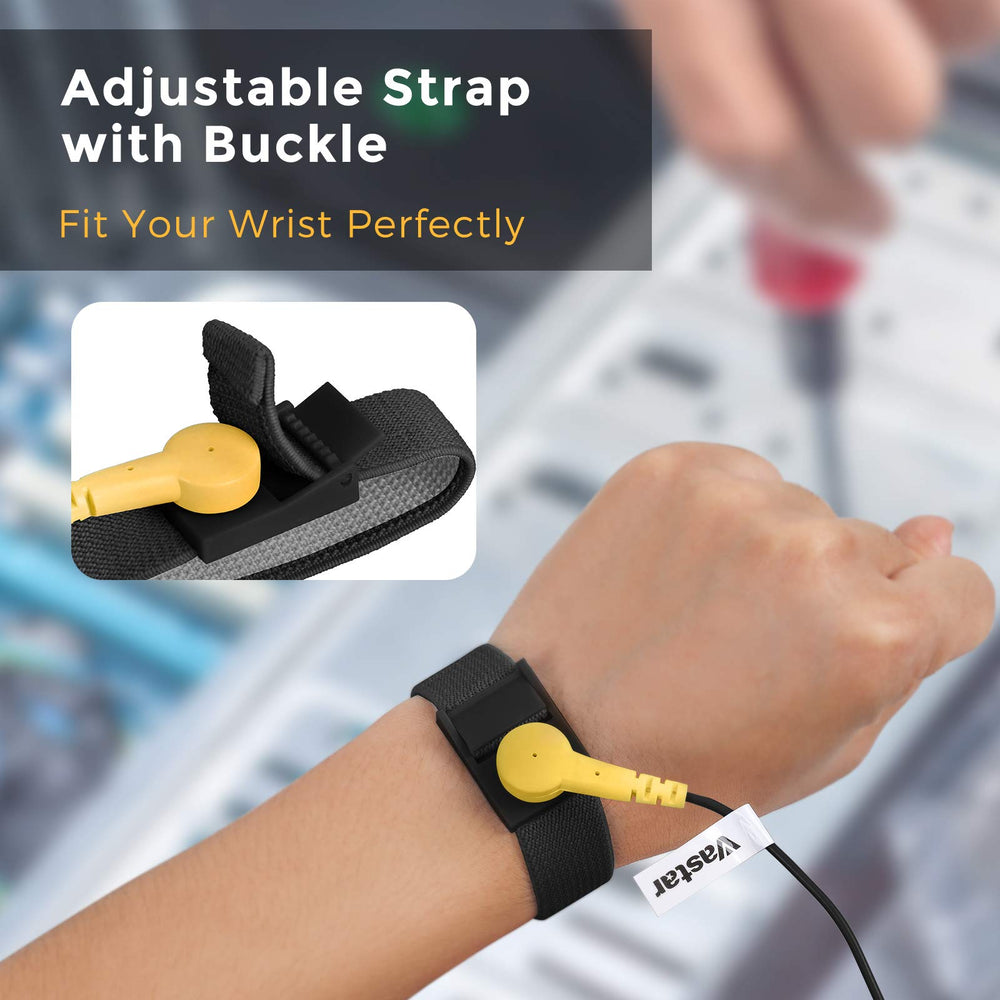 ESD Anti-Static Wrist Strap Components, Blue