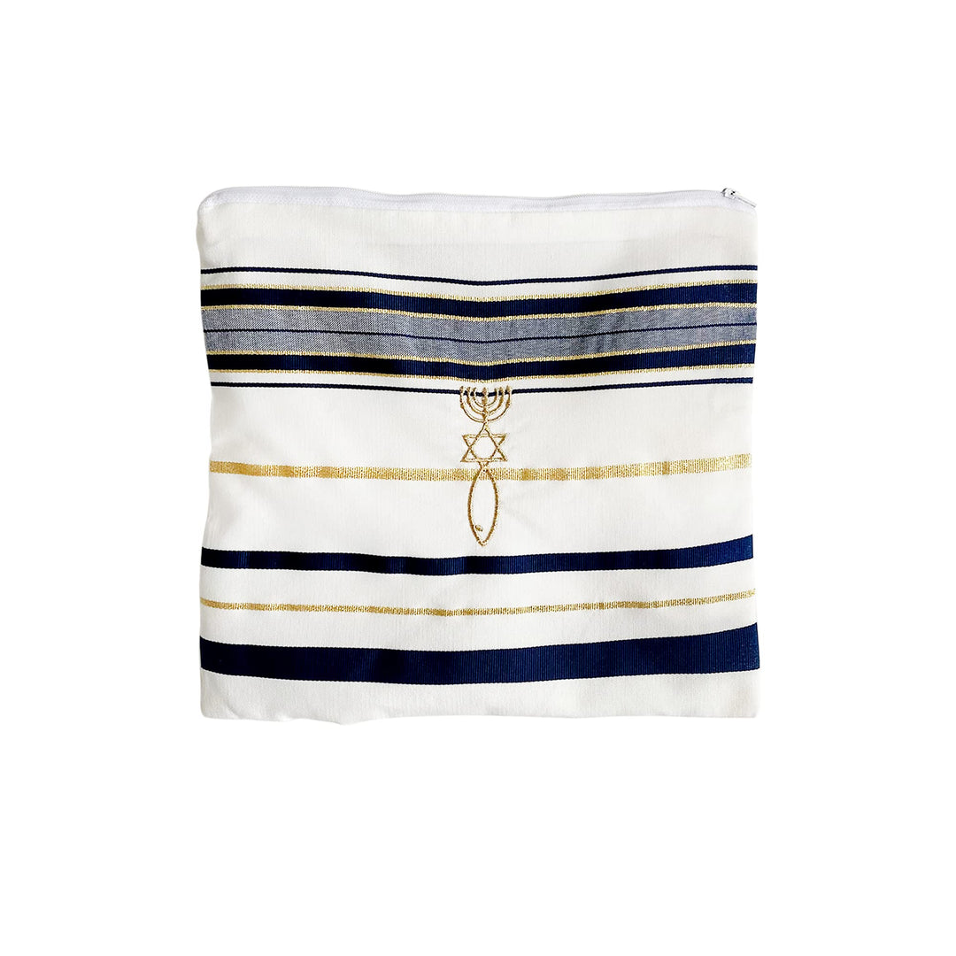 New Covenant Prayer Shawl, English/Hebrew &amp; Bag 72 X 22 (Israel) Holy Land