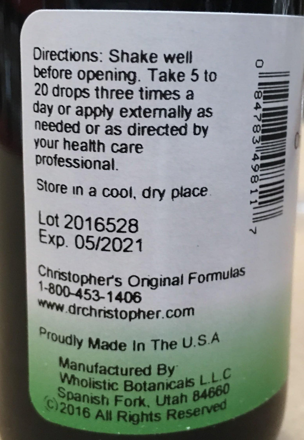 Dr Christopher's Formula Black Walnut Extract, 2 Fl