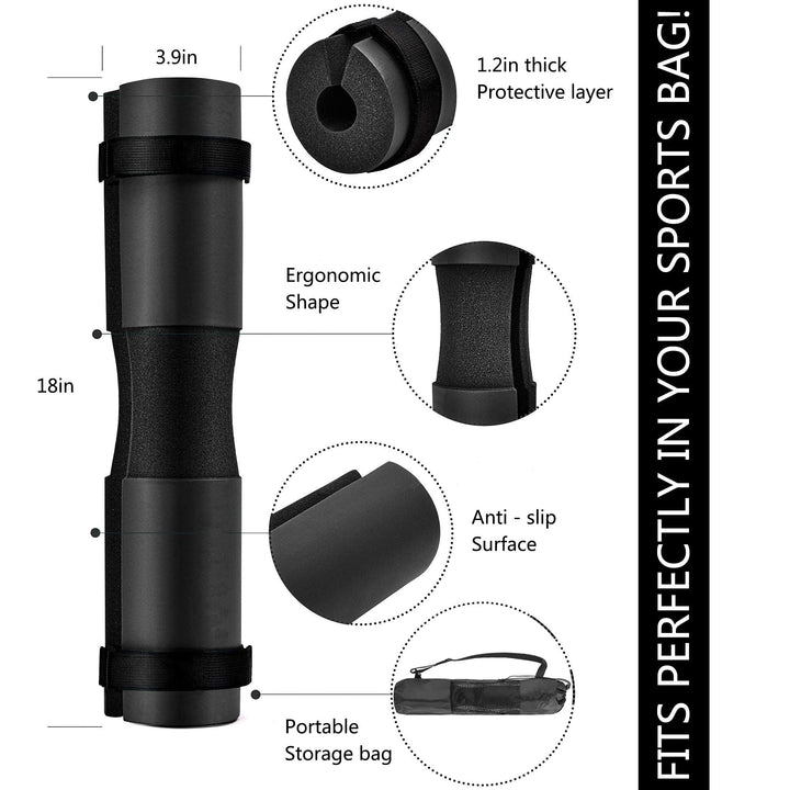 Squat Pad - Foam Barbell Pad for Squats Cushion, Lunges