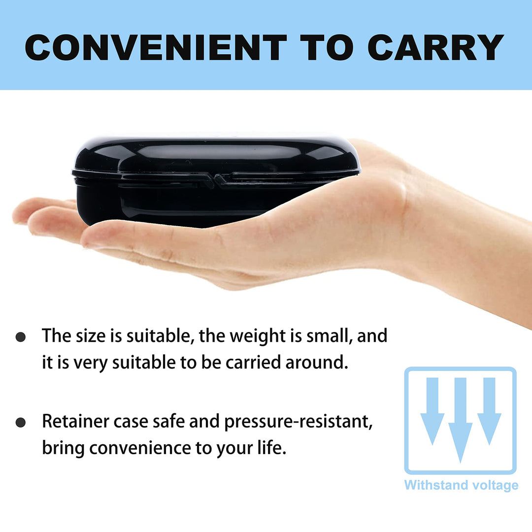 Retainer Case with Vent Holes, 6 Pcs Case, Durable &