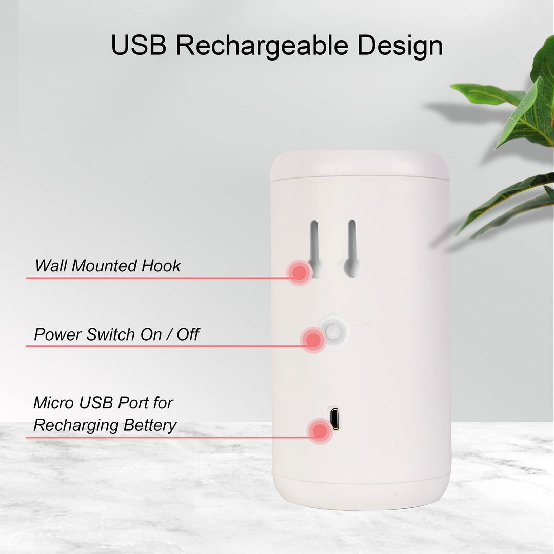 Toothpaste Dispenser, BUILDEC Automatic Electric Toothpaste Squeezer with Sensor Wall-Mounted for Washroom Bathroom(White)