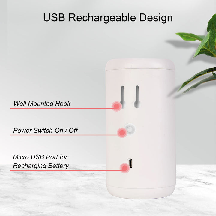 Toothpaste Dispenser, BUILDEC Automatic Electric Toothpaste Squeezer with Sensor Wall-Mounted for Washroom Bathroom(White)
