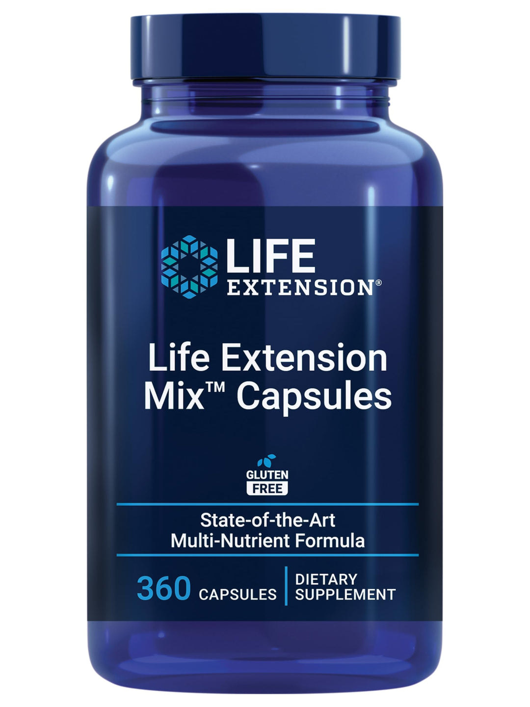 Mix™ Capsules, high-Potency, Advanced Vitamin, Mineral, Fruit &amp; Vegetable Formula, Vitamin C, B, D, E, Magnesium, for Whole-Body Health, Healthy Aging, Gluten-Free, 360 Capsules