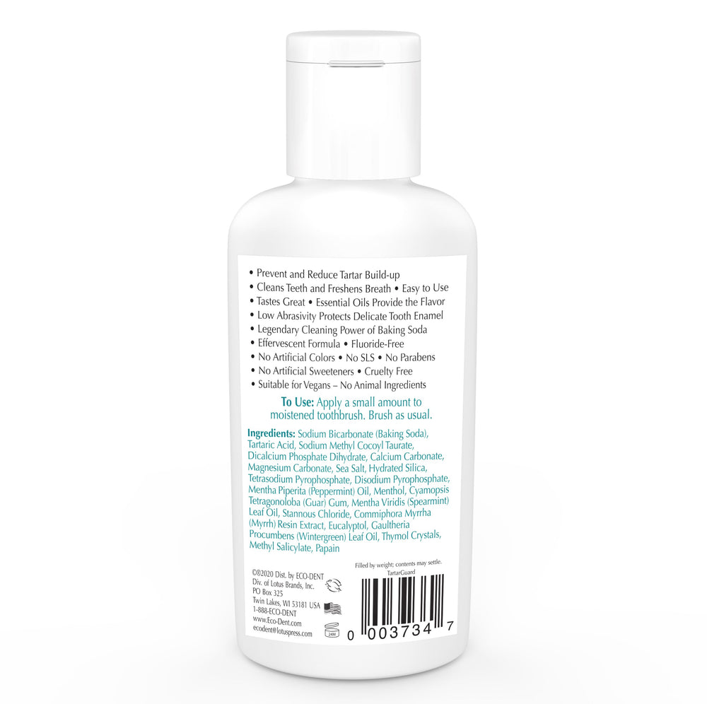 Eco-Dent Tartar Guard Baking Soda Toothpowder, Tartar C