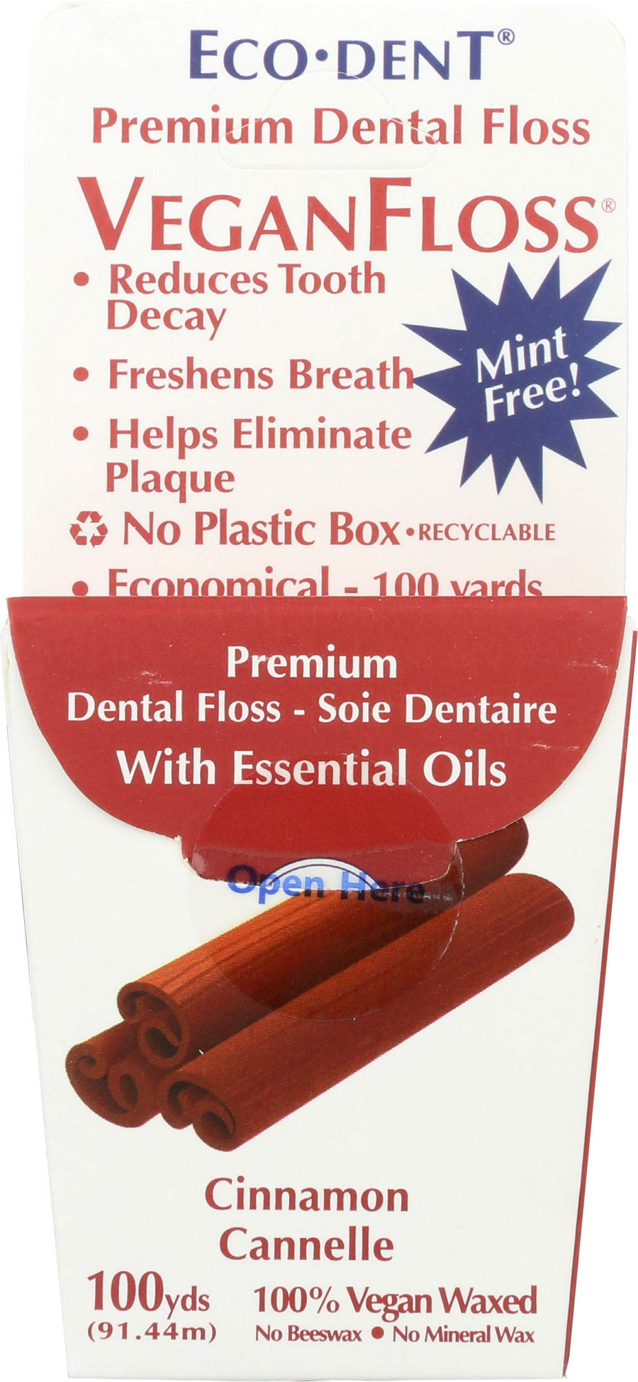 Vegan Floss, Cinnamon 100YD by Eco-Dent