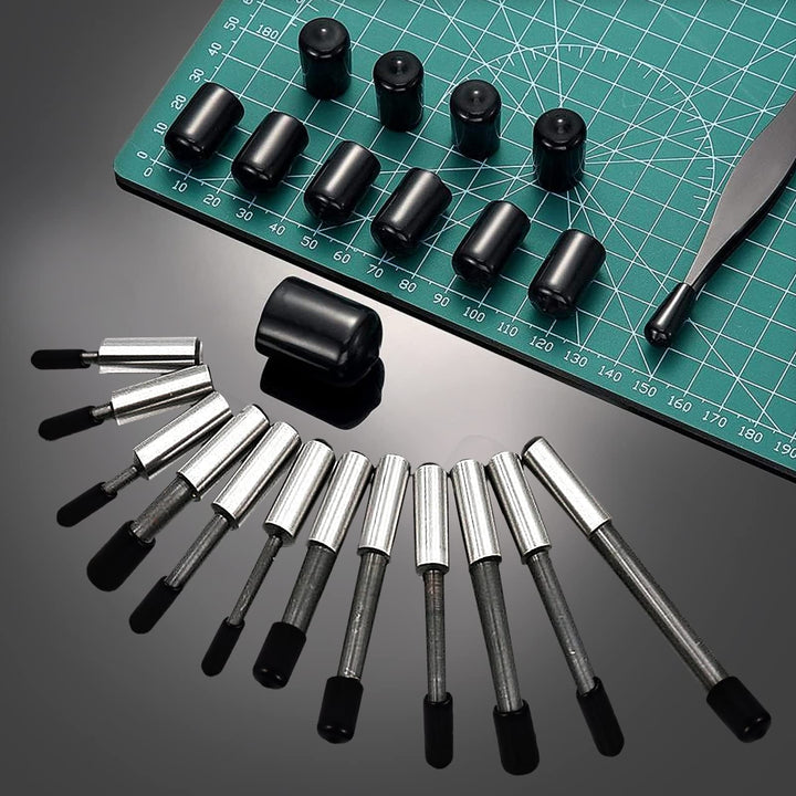 Rubber End Caps 60pcs Flexible Screw Thread Protector Caps Bolt Cover Rubber Bolt Covers Caps,Rubber Screw Caps for Metal Tube Rod Bolt in 6 Size 2mm,3mm,6.5mm,8mm,10mm,12mm