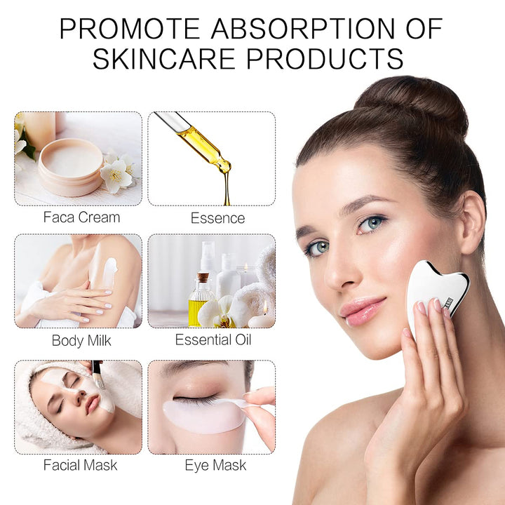FUANKANG Gua Sha Facial Tools Stainless Steel Scraping 