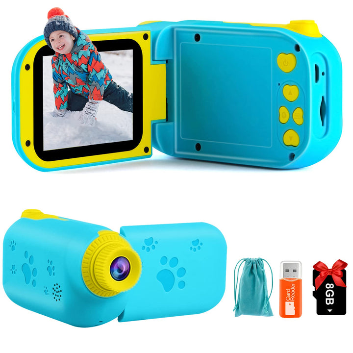Kids Camera Video Camcorder - Digital Camera for Kids, 12M 1080P Toddler Camera Toys for Boys Girls, Birthday Idea for kids with 32G TF Card