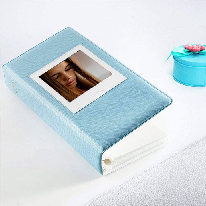 64 Pockets Photo Album Book for Fujifilm Instax Square SQ40 SQ10 SQ6 SP3 Films (Blue)