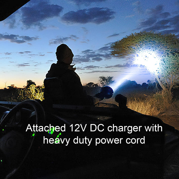 TACTICPRO Powerful 2000 Lumen HID Spotlight/Floodlight Automotive/Garage/Emergency/Boating/Fishing/Hunting/Camping/Hiking/Patrolling Spotlight 9924-0011-06