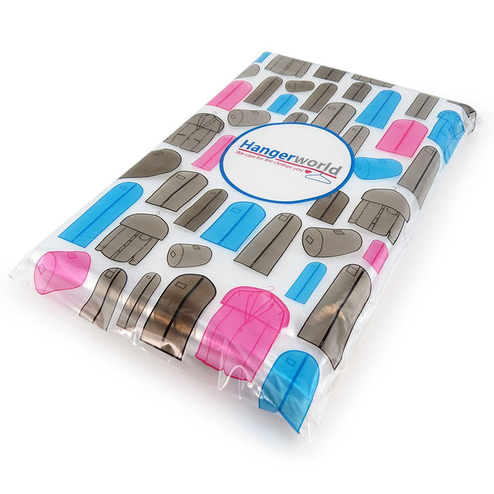 20 Clear 72inch 80 Gauge Dry Cleaning Laundrette Polythylene Garment Cover Protector Bag