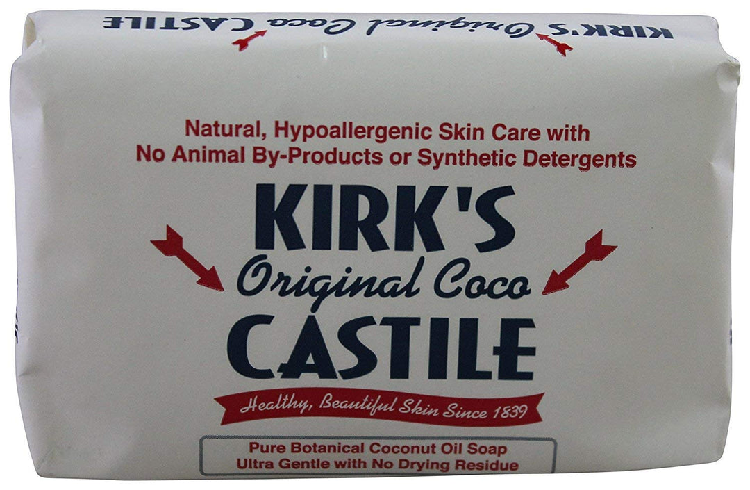 Kirk&#39;s Castile: Coco Castile Bar Soap, Original 4 oz (3 pack)