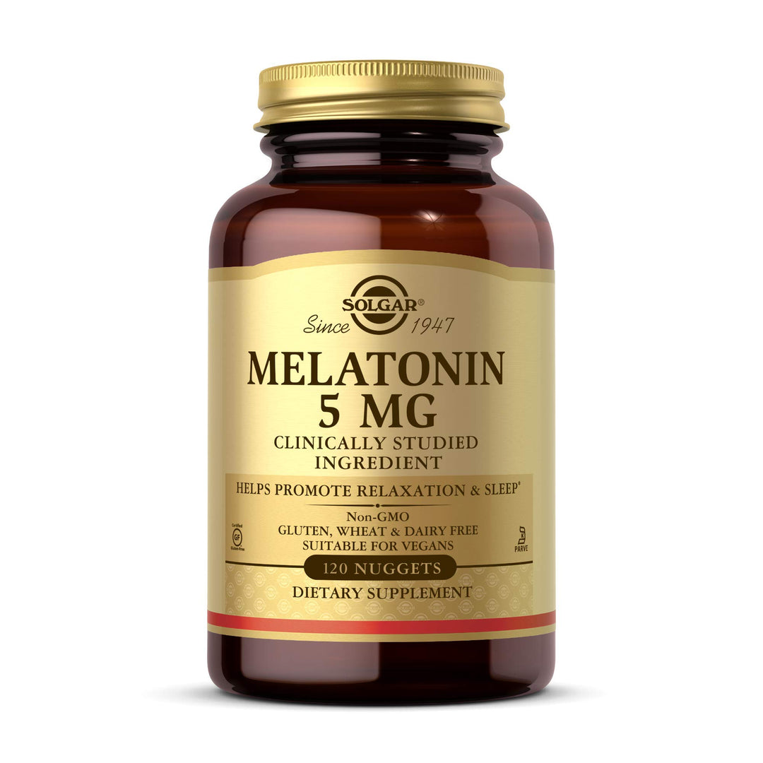Solgar Melatonin 5 mg, 120 Nuggets - Helps Promote Rela
