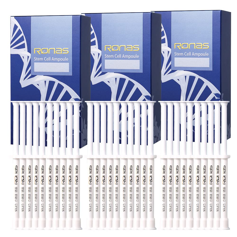 Stem Cell Ampoule 30ea.Advanced Anti Aging hydrating Formula.Dermatologists Approved and Recommended as Best Anti Aging serum. Pea Plant Stem Cells Rejuvenate your Skin.