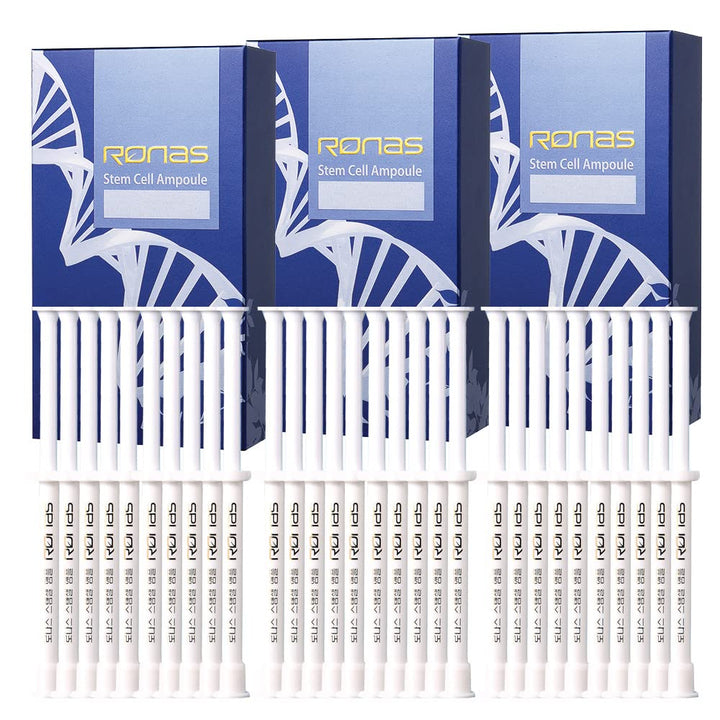 Stem Cell Ampoule 30ea.Advanced Anti Aging hydrating Formula.Dermatologists Approved and Recommended as Best Anti Aging serum. Pea Plant Stem Cells Rejuvenate your Skin.