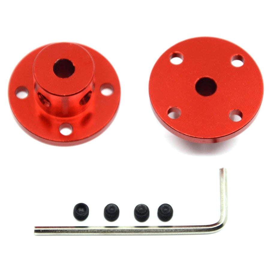 Befenybay 2 Pcs 6mm Aluminum Alloy Rigid Flange Shaft C