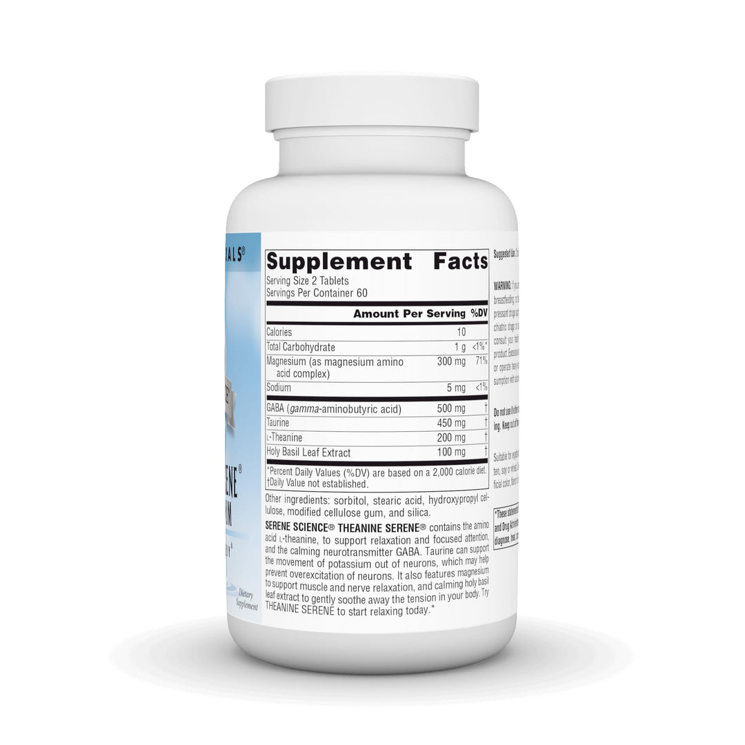 Serene Science L-Theanine with Magnesium and GABA - 120 Tablets