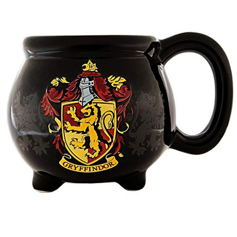Harry Potter House Gryffindor Crest Cauldron 3D Sculpted Ceramic Mug, 20 Ounces, 1 Count (Pack of 1)