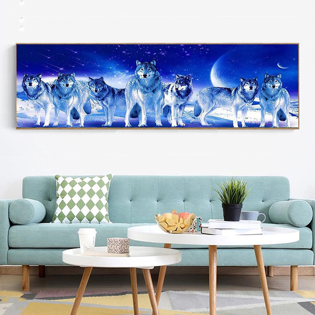 5D Diamond Painting Kits for Adults, Large Diamond Art Kits Full Drill Diamond Painting Kit for Adult Beginners, DIY Crystal Picture Art for Home Wall Decor 30x90cm/12x35in