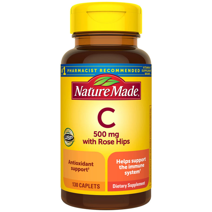Nature Made Vitamin C 500 mg with Rose Hips, Dietary Su
