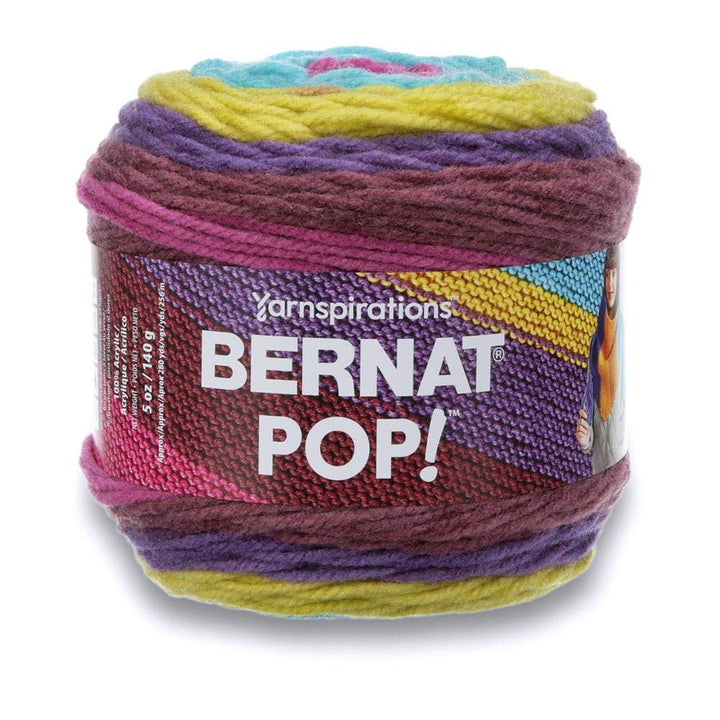 POP!, 5oz, Guage 4 Medium, 100% Acrylic, Paisley Pop
