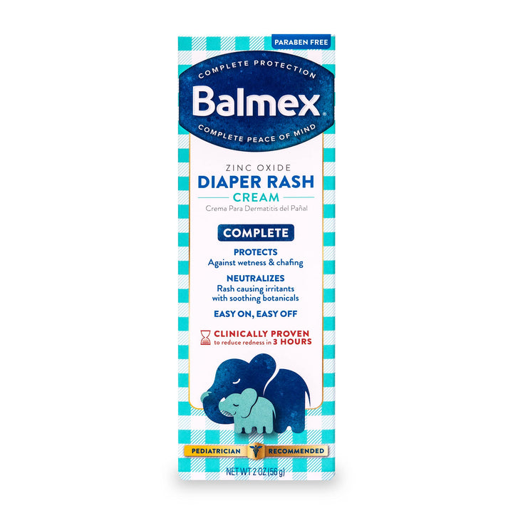 Balmex Zinc Oxide Diaper Rash Cream - 2 Ounces