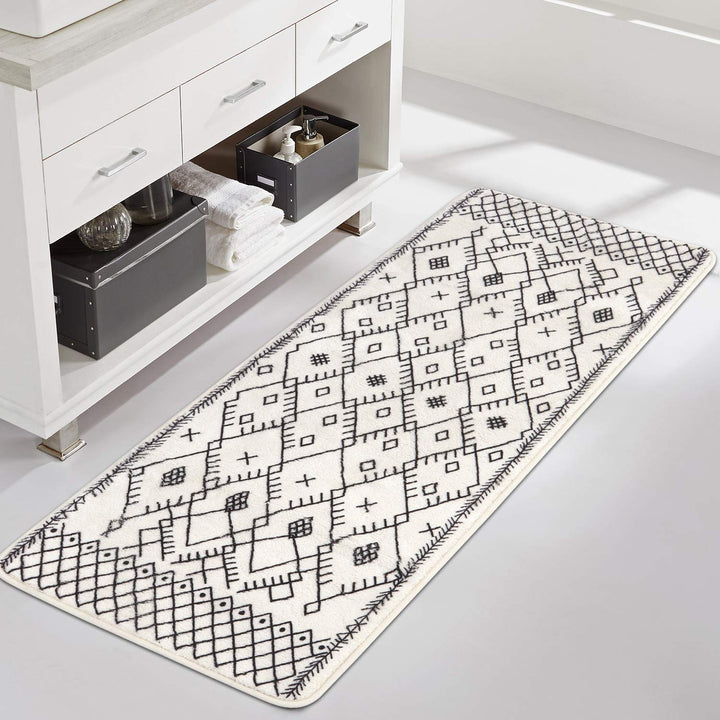 Uphome Bathroom Runner Rug 20x59 inch Boho Long Mat Non