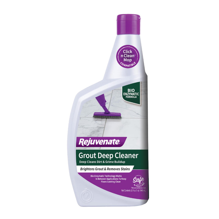 Rejuvenate Grout Deep Cleaner Cleaning Formula Instantly Removes Years of Dirt Build-Up to Restore Grout to the Original Color (32 fl oz)