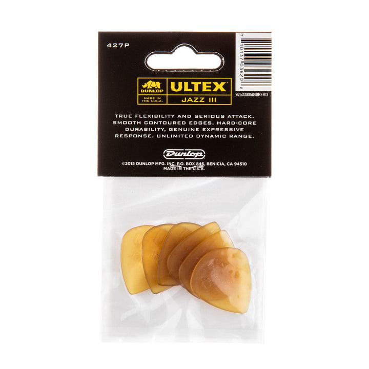 Dunlop Ultex® Jazz III, 1.38mm, 6/Player's Pack