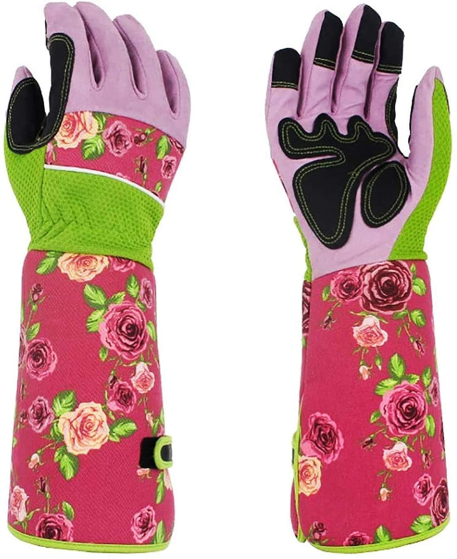 Long Gardening Gloves for Women, Heavy Duty Rose Pruning Thorn Proof Garden Work Gloves Gauntlet, 37CM Long Sleeves Protect Your Arms Until The Elbow, Gardening Gifts For Women Gardeners