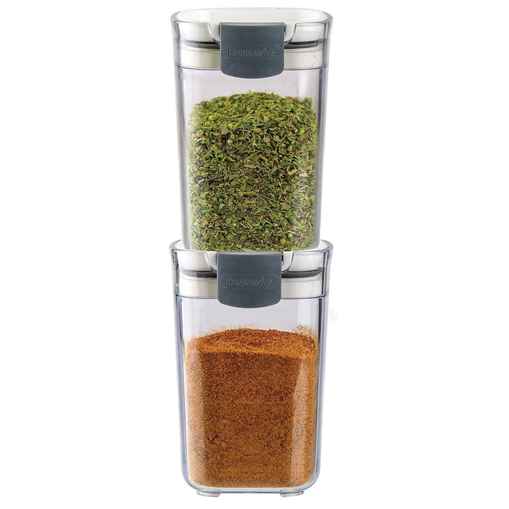 PKS-410 Prepworks ProKeeper Seasoning Keeper Spice Airtight Food Storage Containers, Clear (2 Pack)