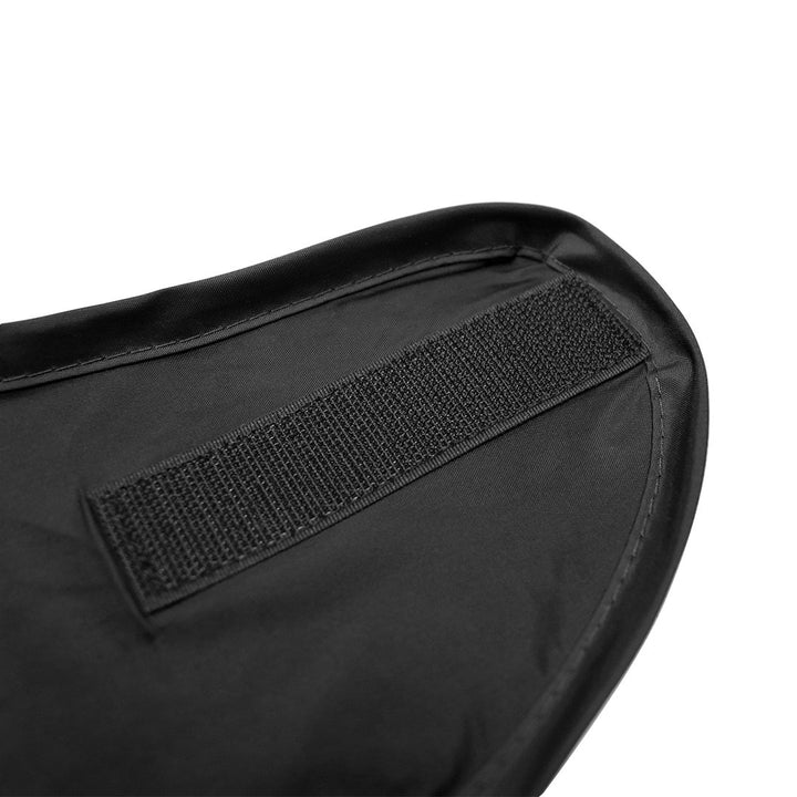 Adult Bib - Waterproof, Crumb Catcher, Clothing Protector, Extra Long, Black