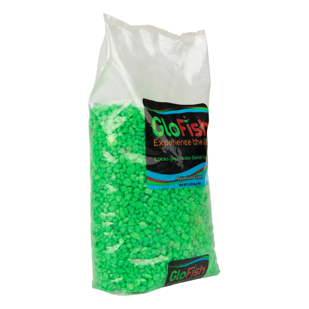 Aquarium Gravel, Green Fluorescent, 5-Pound
