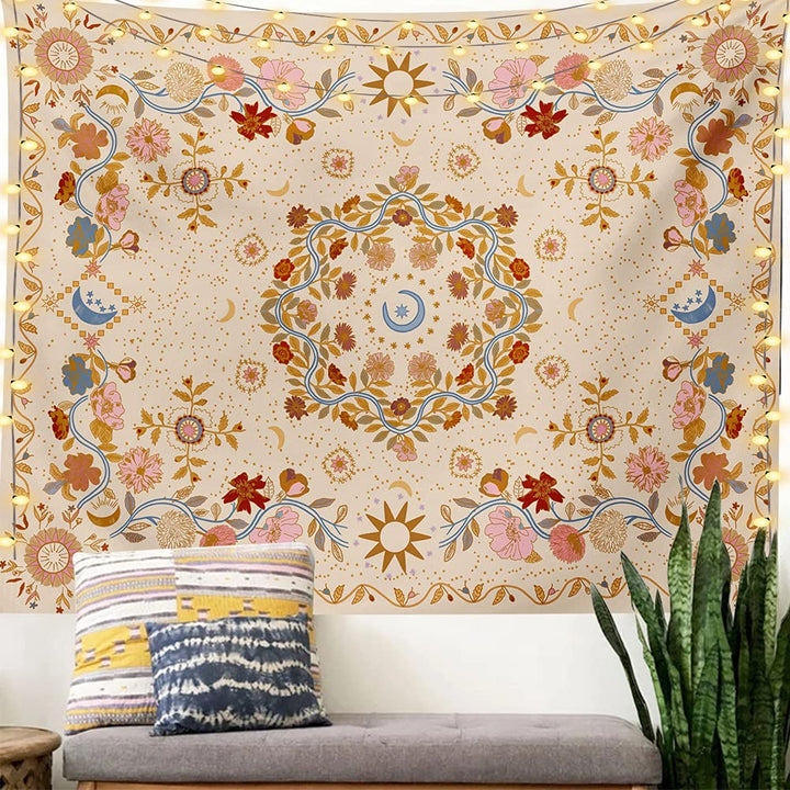 TTYQXZ Wall Tapestry Bohemian - Floral Vine Tapestry Wa
