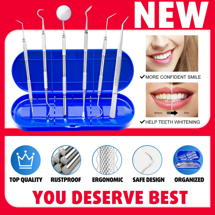 Antonki Dental Tools, 6 Pack Professional Teeth Cleanin