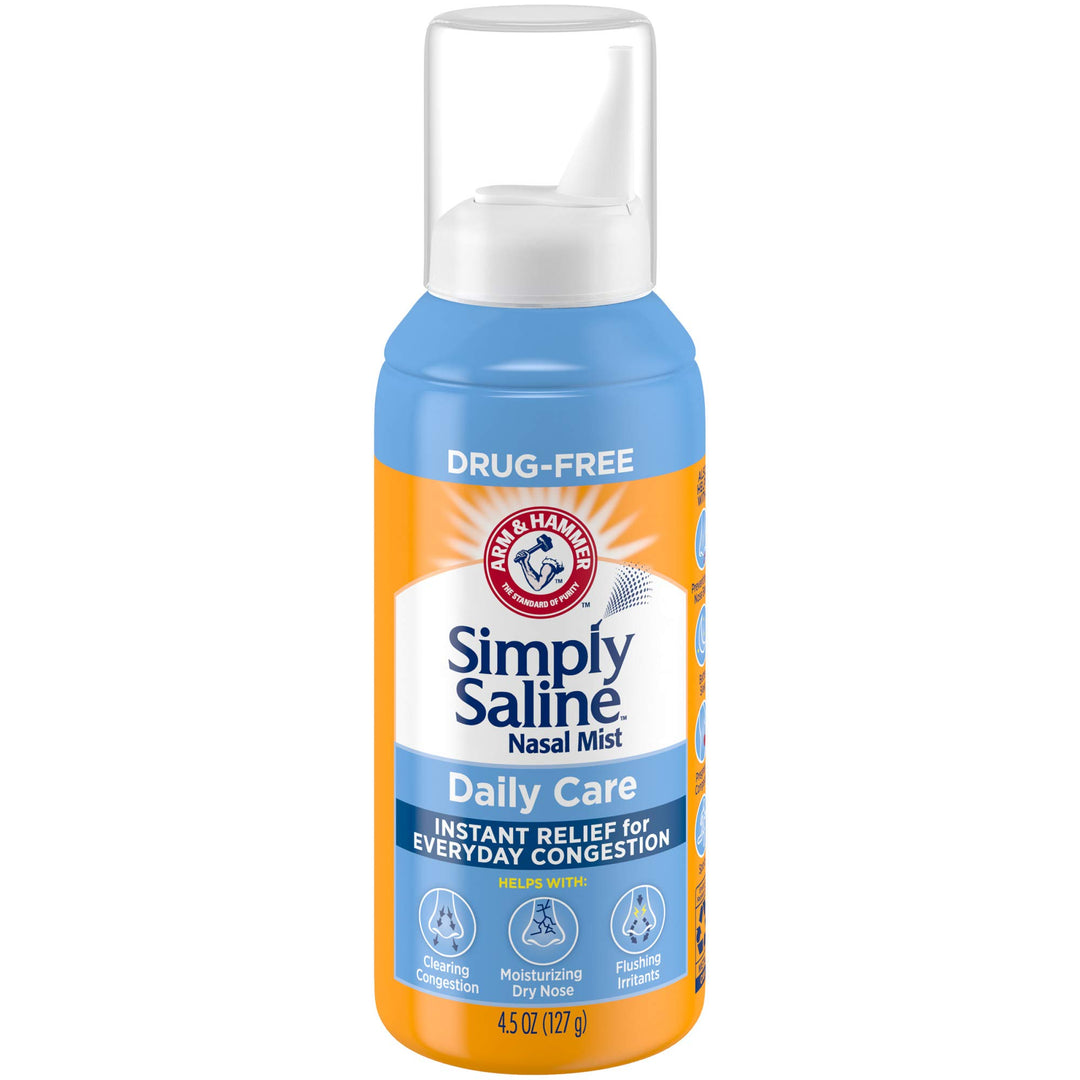 Arm & Hammer Simply Saline Adult Nasal Mist, Original Giant Size, 4.25-Ounce