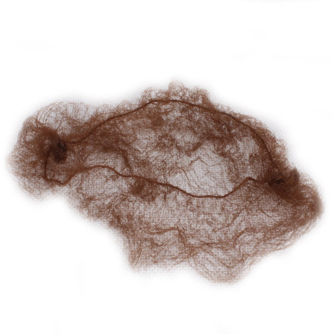 Pack of 20pcs Hair Nets Invisible Elastic Edge Mesh 50cm 20 Light Brown