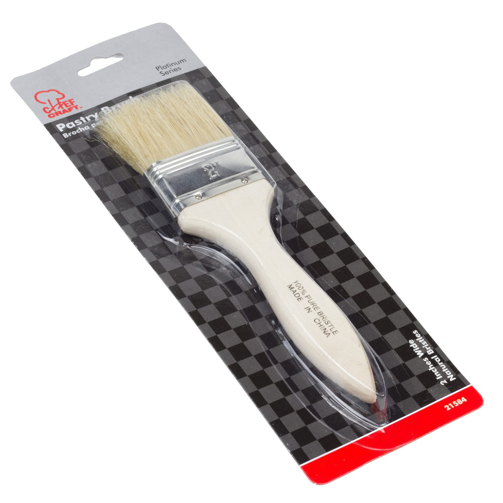 Chef Craft Select Wooden Handle Pastry Brush, 7.5 inche
