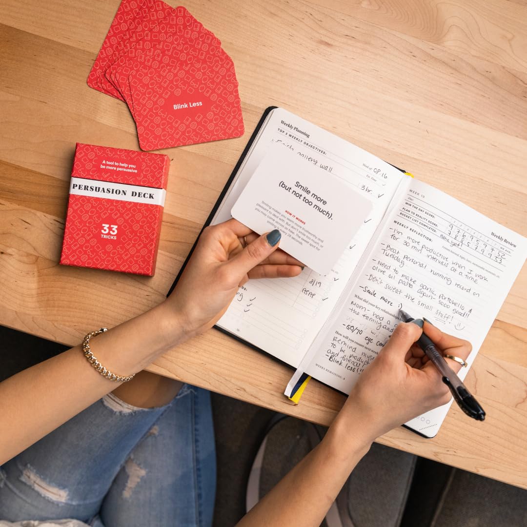 BestSelf Persuasion Deck - Persuasion Skill Cards to Master Persuasion Tricks with 33 Prompts