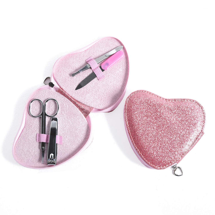 Heart Manicure sets Nail Clippers Pedicure Set Manicure Kit for Girls Pack of 2 Sets