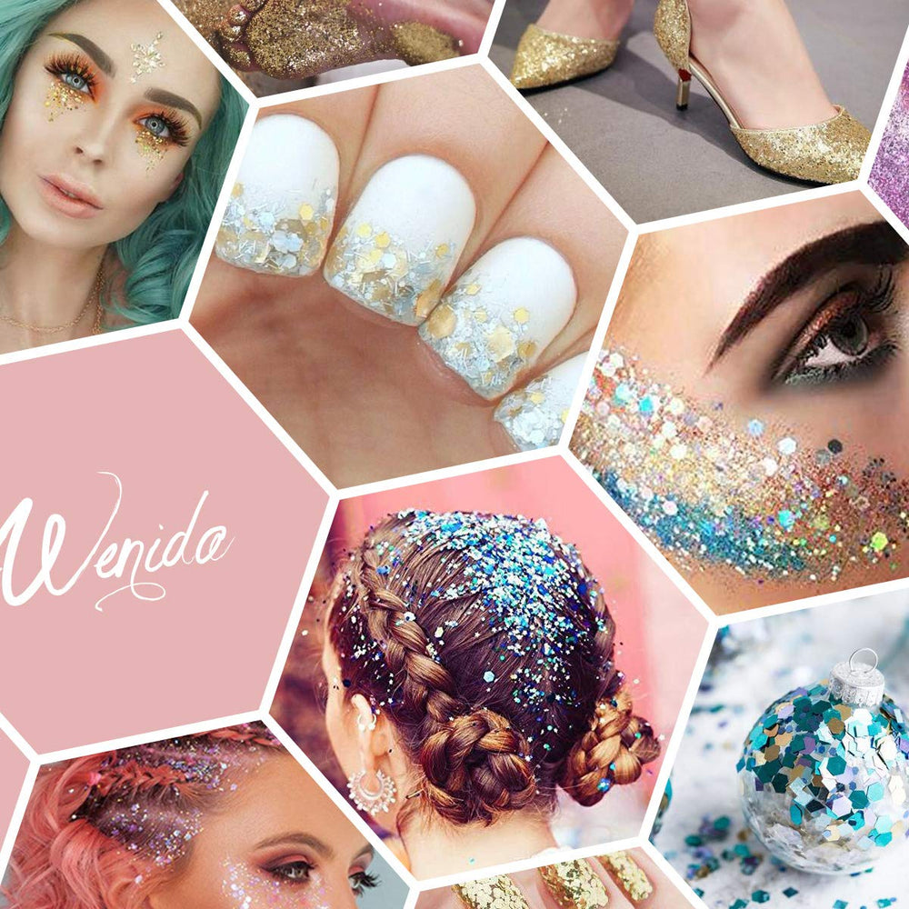 Glitter Holographic Cosmetic Festival Chunky Body Glitter for Nail Hair Face