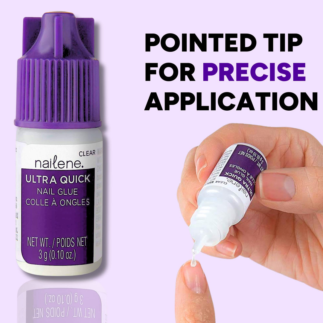 Nailene Super Strong, Fast-Drying Nail Glue – Durable, 