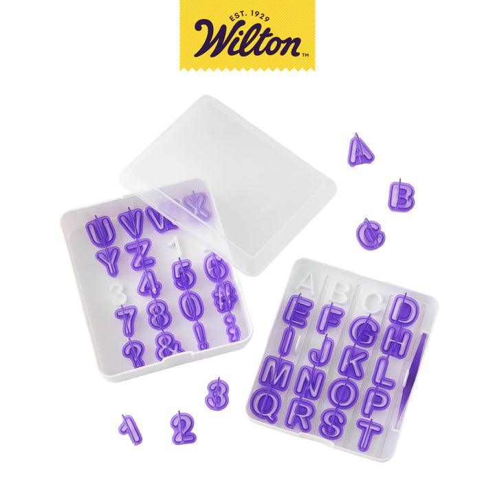Wilton Fondant Letter and Number Stamp Set - Small Plas
