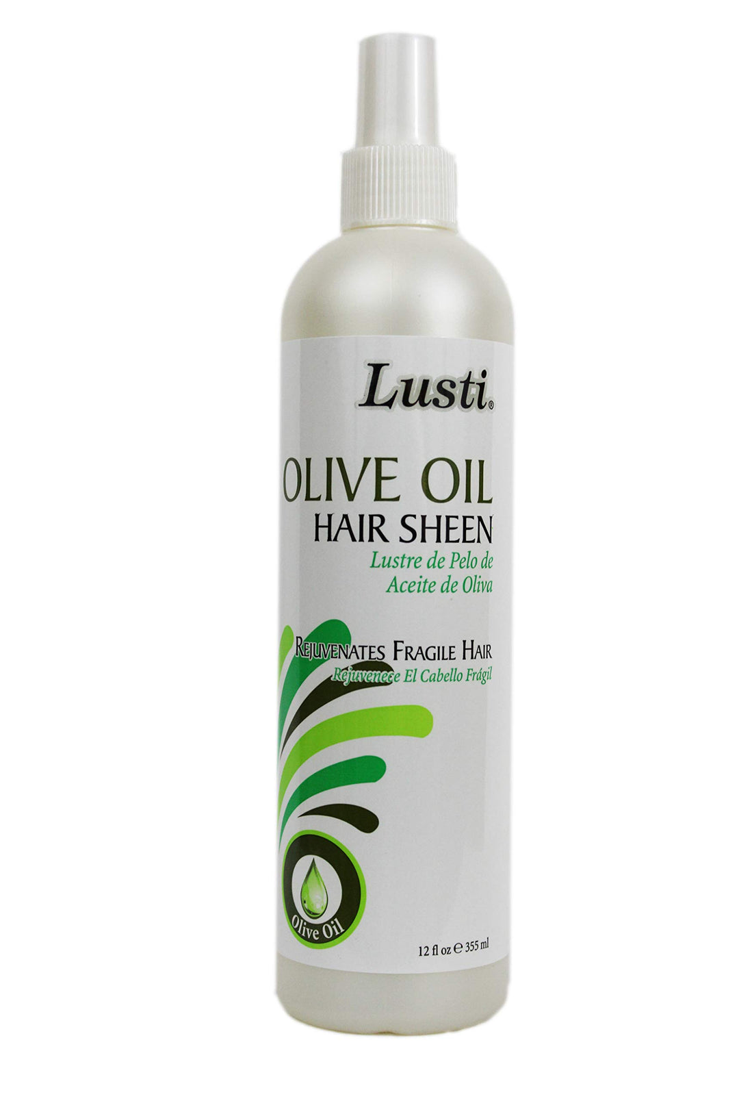 LUSTI ORGANICS OLIVE OIL HAIR SHEEN 12 FL OZ