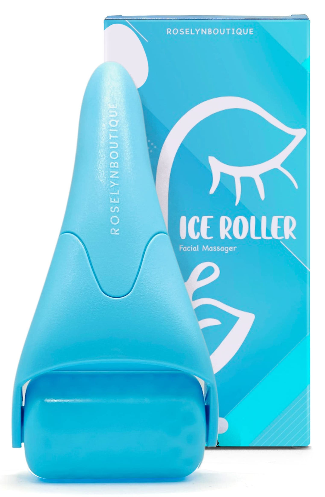 Ice Roller for Face Wrinkles Fine Lines Puffiness Stick Massager Facial Skin Care Tools Self Care Gifts for Men Women (Blue)