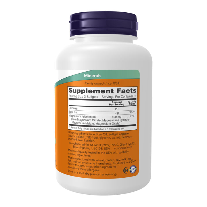 NOW Foods Supplements, Magnesium Citrate, With Glycinat